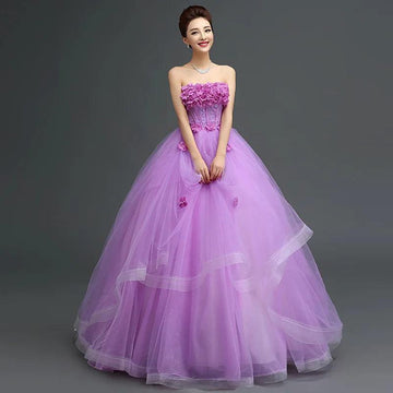 Quince Dress | 2024Flower Quinceanera Dresses Sexy Strapless Party Prom Dress Plus Size Ball Gown Vestidos De 15 Custom Made Robe Customized