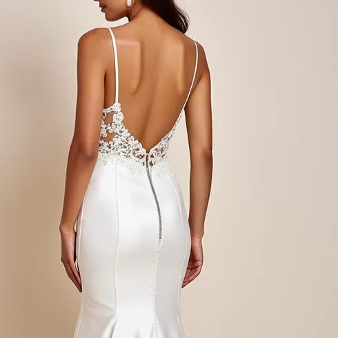 Sexy Mermaid Wedding Dress with a Luxurious and Elegant Aesthetic