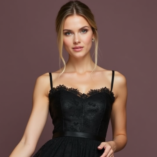 Timeless Black Evening Dress and Prom Dress with a Simple Silhouette for an Effortless Style