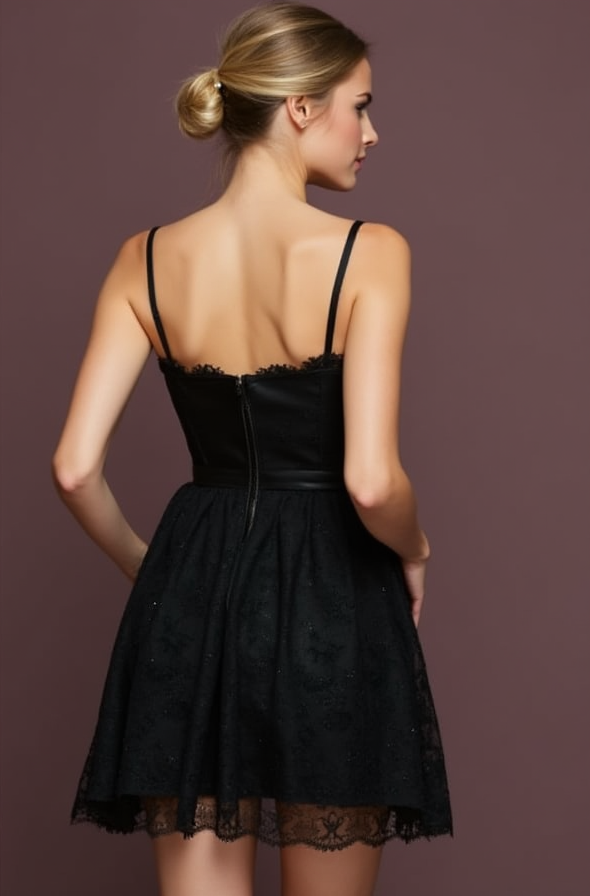 Timeless Black Evening Dress and Prom Dress with a Simple Silhouette for an Effortless Style