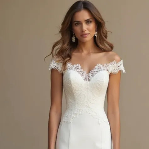 Sexy Mermaid Wedding Dress with a Stunning Open-Back Design