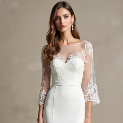 Sexy Mermaid Wedding Dress with a Figure-Hugging Silhouette
