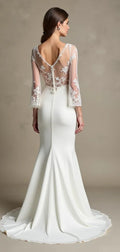 Sexy Mermaid Wedding Dress with a Figure-Hugging Silhouette