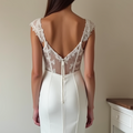 Mermaid Wedding Dress with a Regal Train for a Royal-Inspired Look