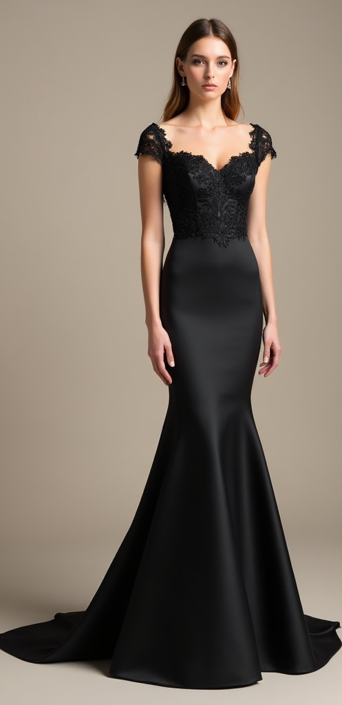 🔹 Black wedding dress | فستان زفاف أسود | Vestido de novia negro
🔹 Gothic wedding gown | فستان زفاف قوطي | Vestido de novia gótico
🔹 Elegant mermaid bridal dress | فستان زفاف حورية أنيق | Vestido de novia sirena elegante
🔹 Alternative wedding dress | فستان زفاف غير تقليدي | Vestido de novia alternativo
🔹 Satin wedding dress with lace details | فستان زفاف ساتان بتفاصيل دانتيل | Vestido de novia de satén con detalles de encaje