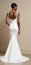 Mermaid Wedding Dress with a Dramatic Fishtail for a Bold Bridal Look