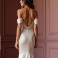 Mermaid Fit-and-Flare Wedding Dress with Stunning Bridal Details