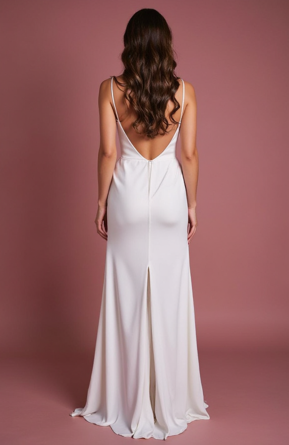 Classic A-Line Bridal Gown with a Structured Bodice