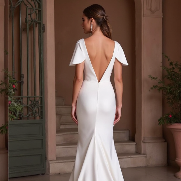 Romantic A-Line Wedding Gown with a Sheer Bodice for a Soft Look