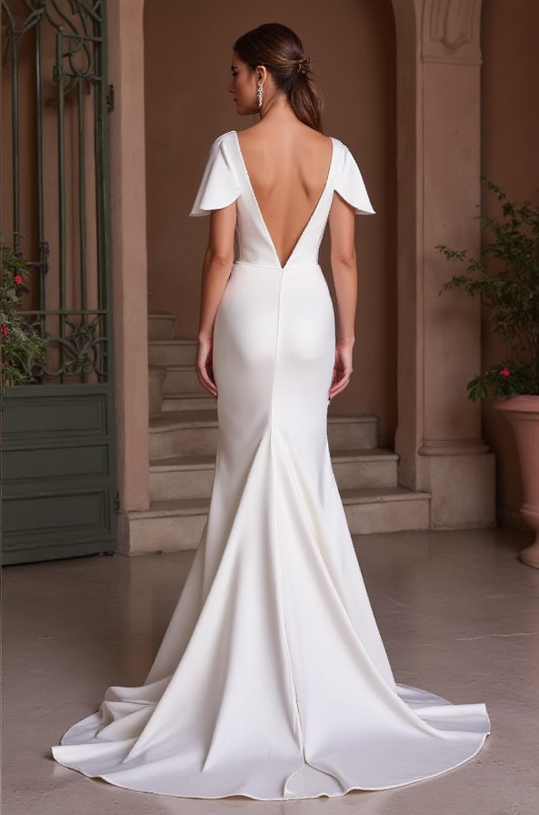 Romantic A-Line Wedding Gown with a Sheer Bodice for a Soft Look