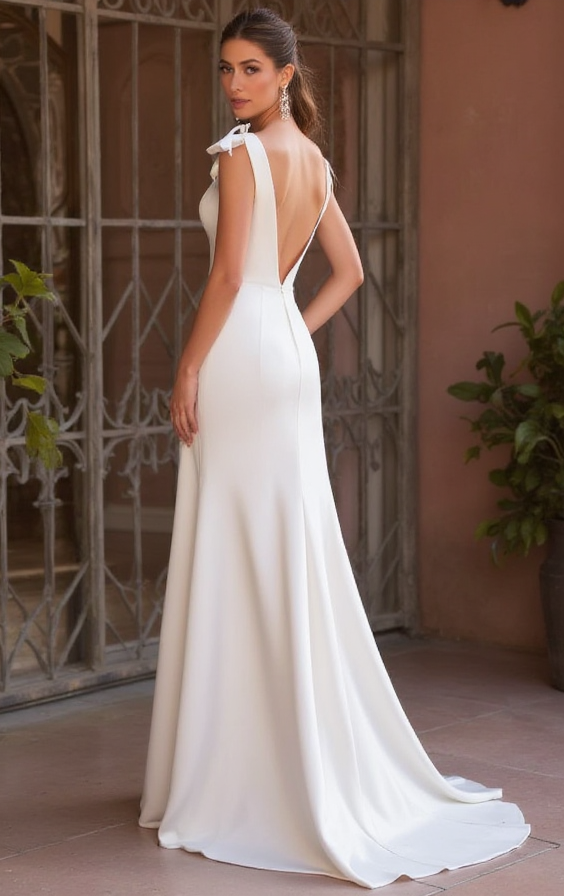 Elegant A-Line Wedding Dress with a Lace Overlay for a Vintage Touch