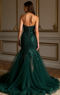 Stunning Evening Dress and Prom Dress with a Plunging Neckline for a Bold Look