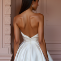 Boho Mini Short Wedding Dress with Fringe Details for a Unique and Free-Spirited Look